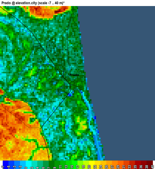 Prado elevation map