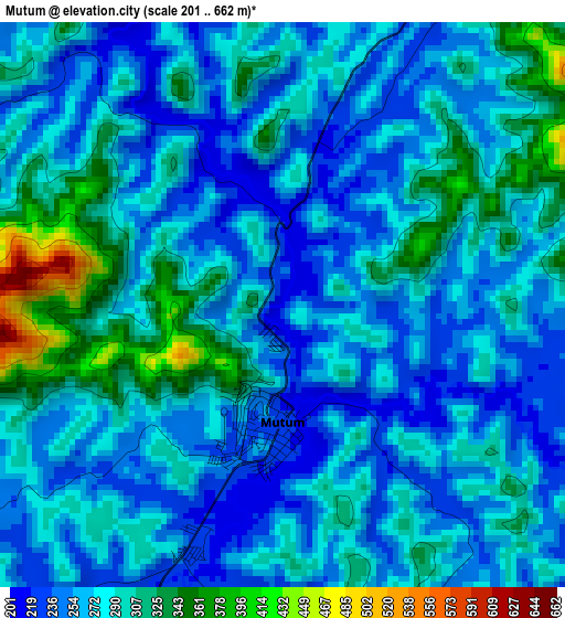 Mutum elevation map