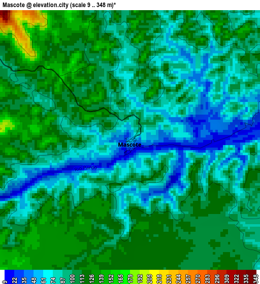 Mascote elevation map