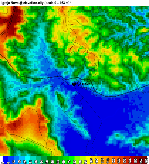 Igreja Nova elevation map