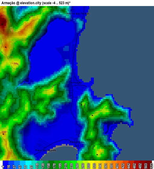 Armação elevation map