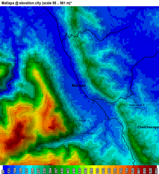 Matlapa elevation map