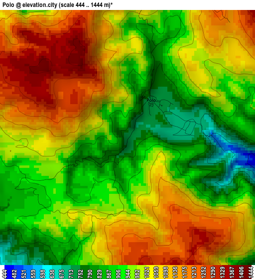 Polo elevation map