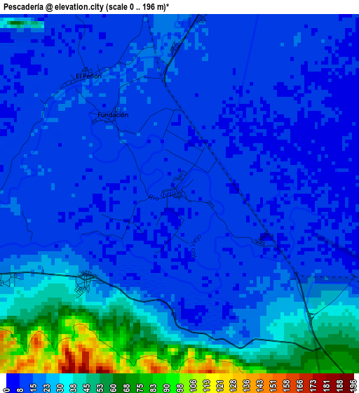 Pescadería elevation map