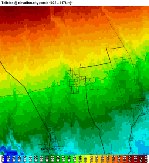 Telixtac elevation map