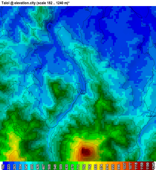 Talol elevation map