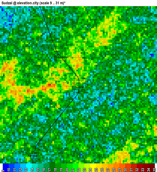 Sudzal elevation map