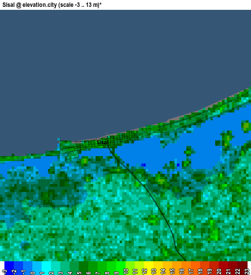 Sisal elevation map