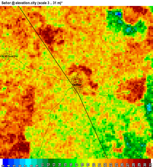 Señor elevation map