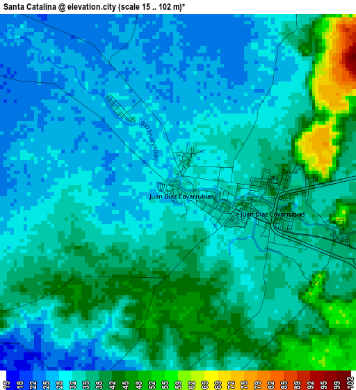 Santa Catalina elevation map