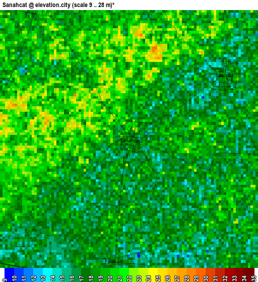 Sanahcat elevation map