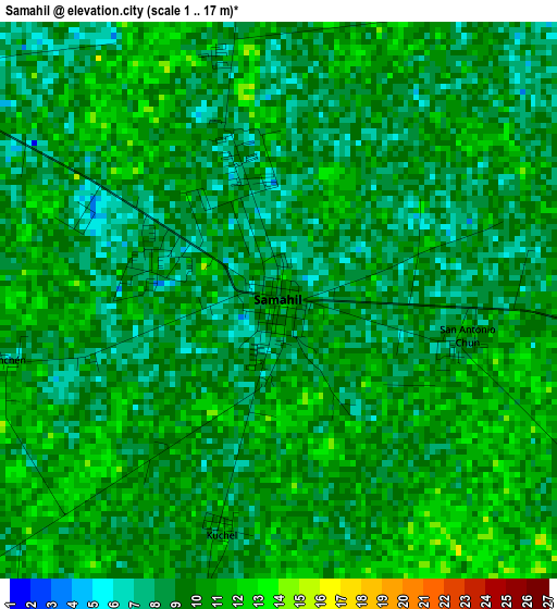 Samahil elevation map
