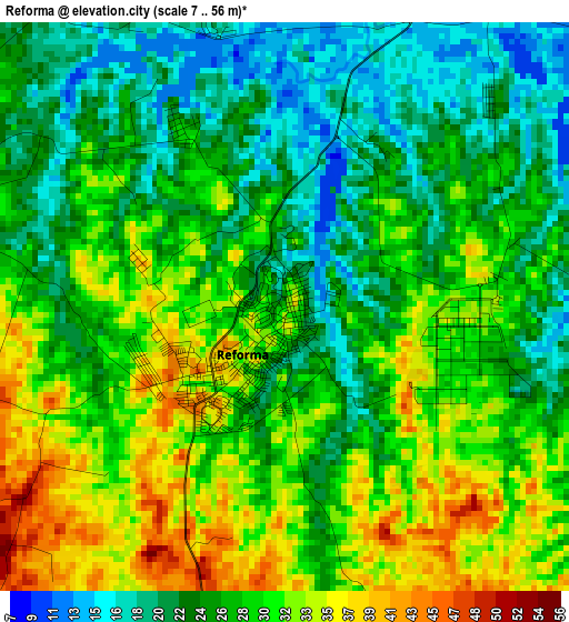 Reforma elevation map