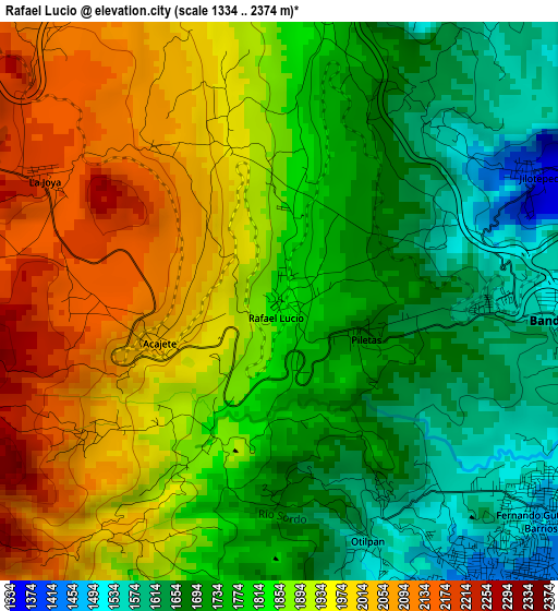 Rafael Lucio elevation map