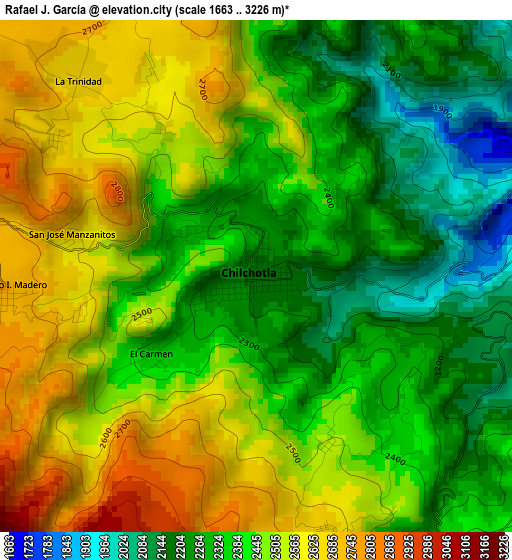 Rafael J. García elevation map