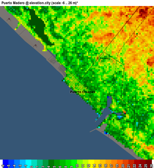 Puerto Madero elevation map