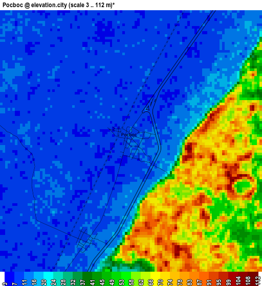 Pocboc elevation map