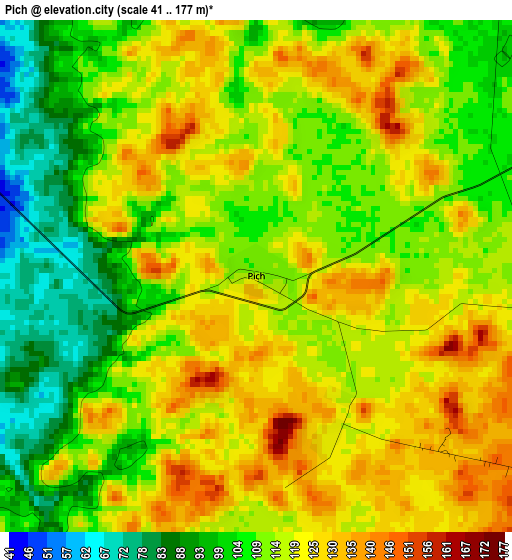 Pich elevation map