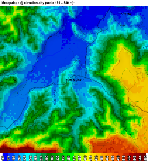 Mecapalapa elevation map