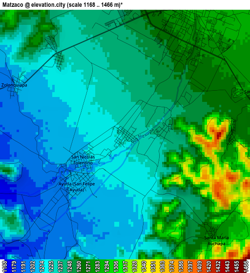 Matzaco elevation map