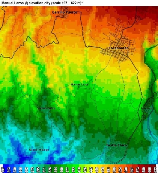 Manuel Lazos elevation map