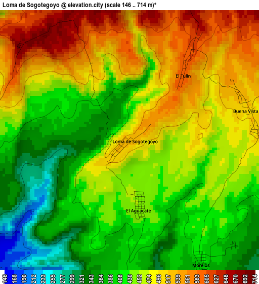 Loma de Sogotegoyo elevation map