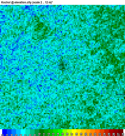 Kochol elevation map