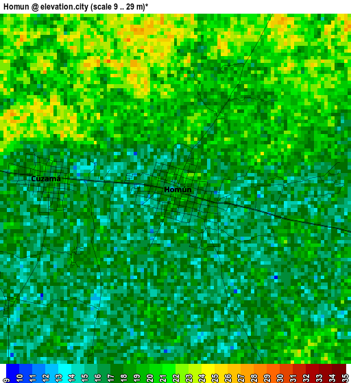 Homun elevation map