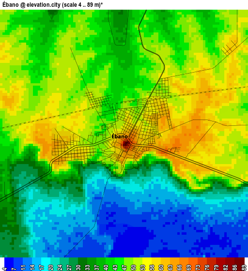 Ébano elevation map