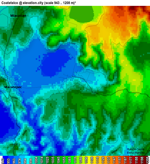 Coatetelco elevation map