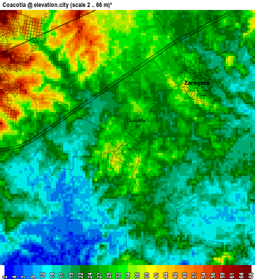 Coacotla elevation map