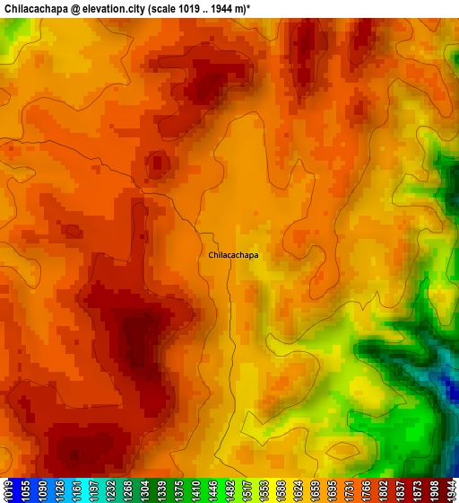 Chilacachapa elevation map