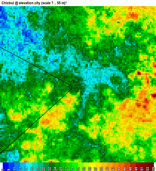 Chicbul elevation map