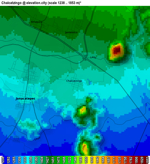 Chalcatzingo elevation map