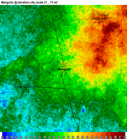 Manguito elevation map