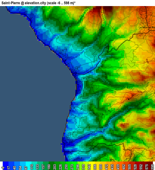 Saint-Pierre elevation map
