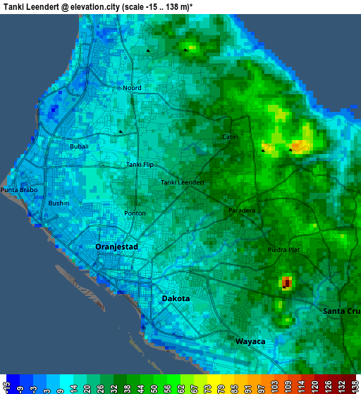 Tanki Leendert elevation map