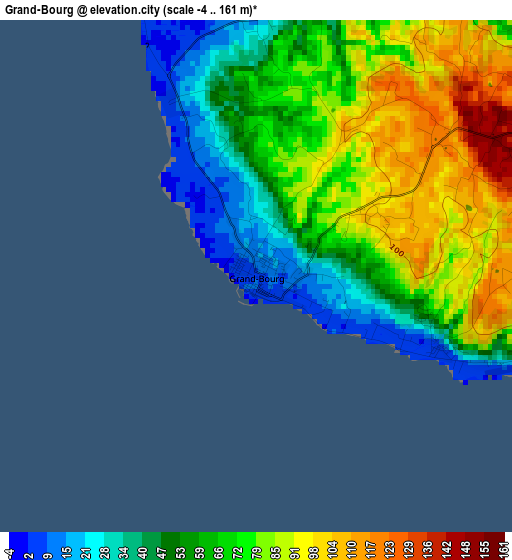 Grand-Bourg elevation map