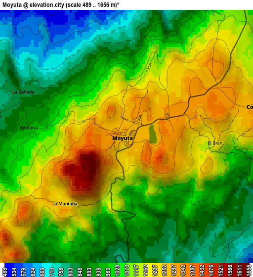 Moyuta elevation map