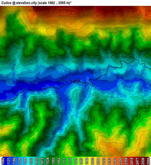 Cuilco elevation map