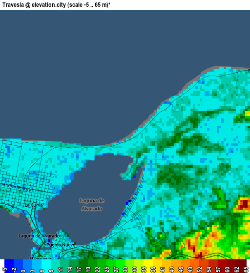 Travesía elevation map