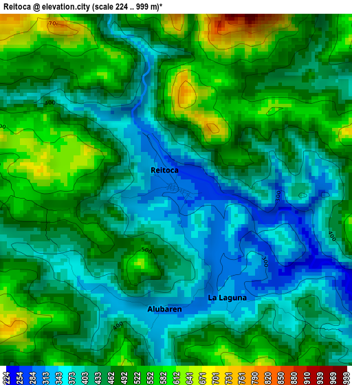 Reitoca elevation map