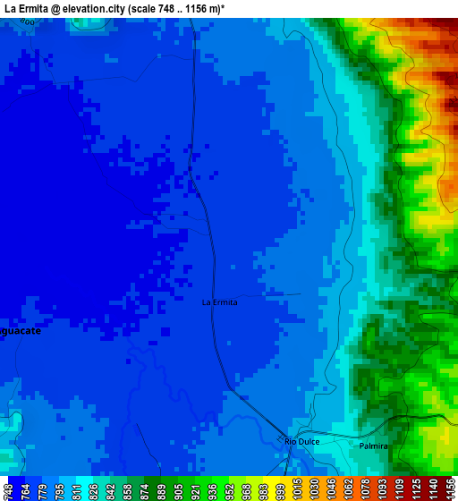 La Ermita elevation map