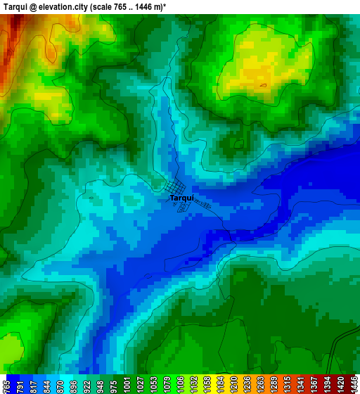 Tarqui elevation map