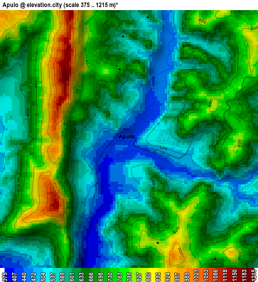 Apulo elevation map