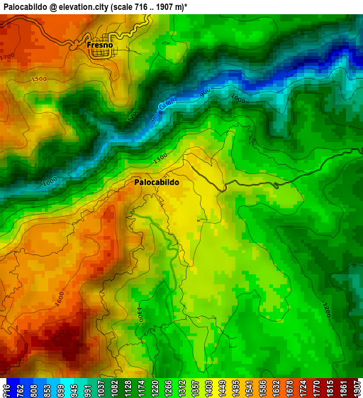 Palocabildo elevation map