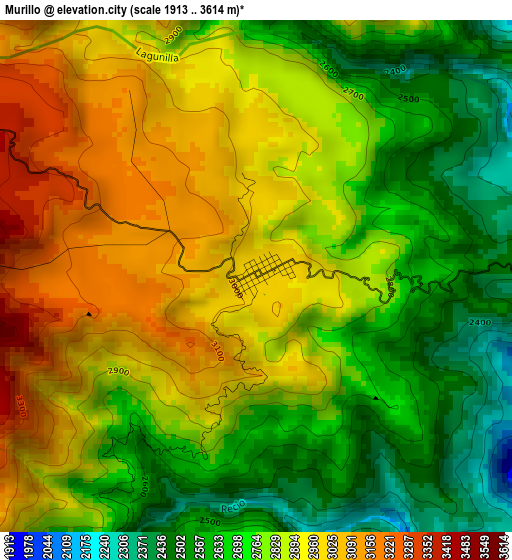 Murillo elevation map