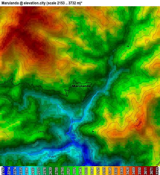 Marulanda elevation map