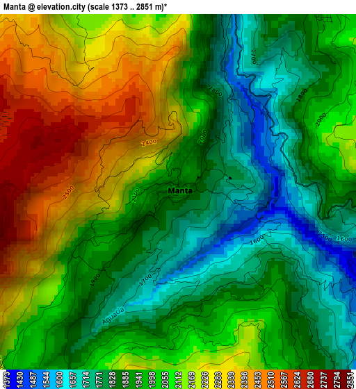 Manta elevation map