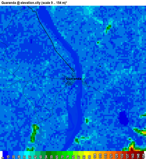 Guaranda elevation map